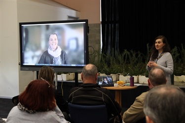 Tanya Lews from Council's Environment Unit joined via Zoom