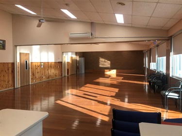 Large meeting room at the Macedon Community Centre