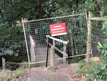 Photo of closed bridge at Clarke St, Macedon