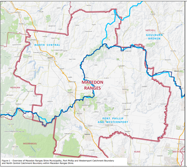 Water catchment map