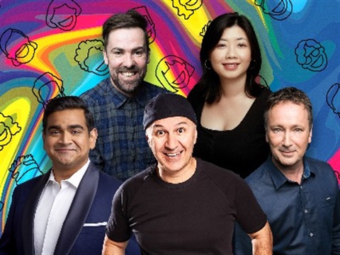 Promo image of comedians