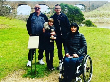 Social events – connection with family & place – Brooke Barton with ‘Three Generations Visiting Malmsbury’.