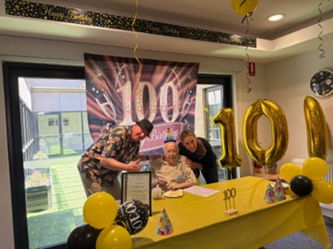 Graeme's 100th birthday