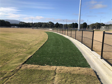 Oval on the eastern side of sports precinct