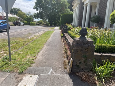 Baynton Street path - before the footpath upgrades