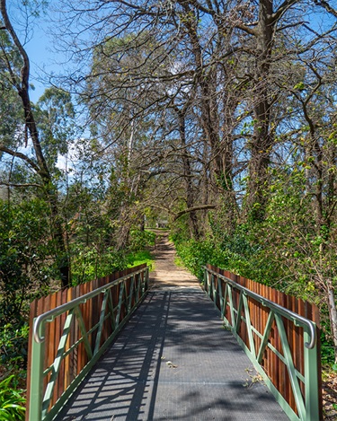 A new footbridge has been installed