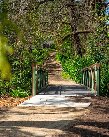 A new footbridge has been installed