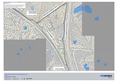 Proposed trail realignment - Stage 1B