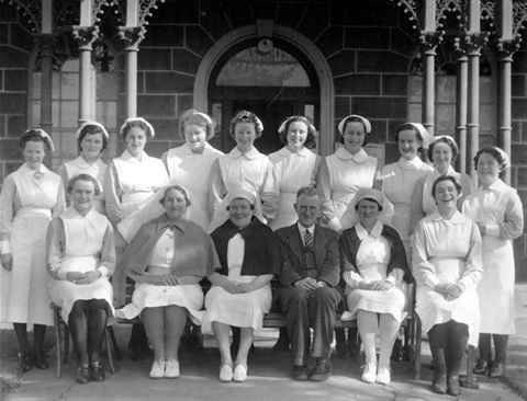Historical photo of nurses in the Macedon Ranges