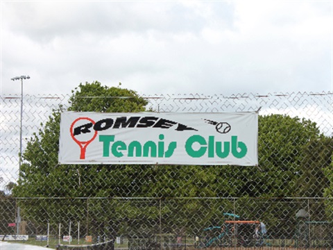 Romsey Tennis Club sign